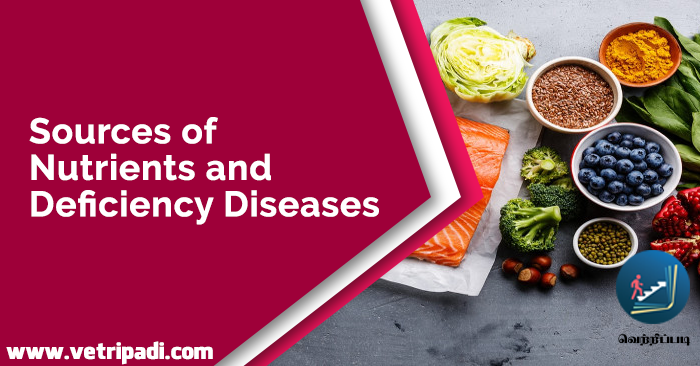 Sources of Nutrients and Deficiency Diseases